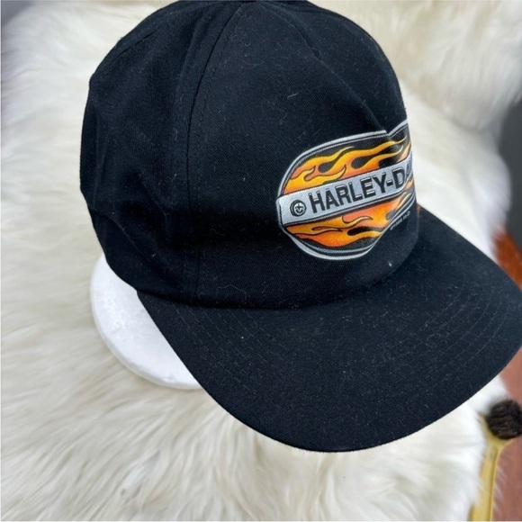 SET OF TWO HARLEY-DAVIDSON ONE SNAPBACK HAT AND OTHER WITH VELCRO SNAP - Picture 10 of 15